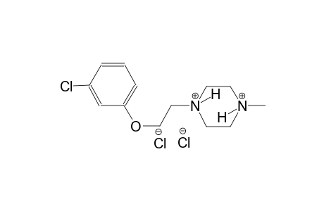 1-[2-(3-chlorophenoxy)ethyl]-4-methylpiperazinediium dichloride