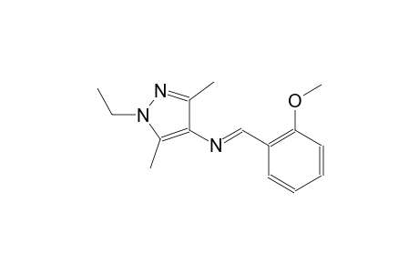1-ethyl-N-[(E)-(2-methoxyphenyl)methylidene]-3,5-dimethyl-1H-pyrazol-4-amine