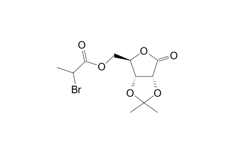 2,3-O-Isopropylidene-.gamma.-D-ribonolactone 2-bromopropionate isomer