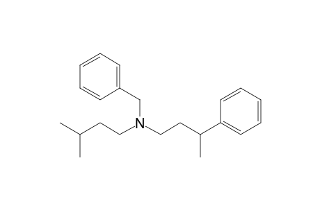 Benzyl(3-methylbutyl)(3-phenylbutyl)amine