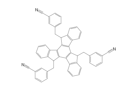 syn-5,10,15-Tris(3-cyanophenylmethyl)-10,15-dihydro-5H-diindeno[1,2-a;1',2'-c]fluorene
