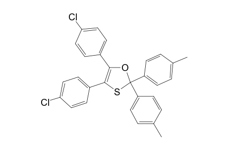 1,3-Oxathiole, 4,5-bis(4-chlorophenyl)-2,2-bis(4-methylphenyl)-