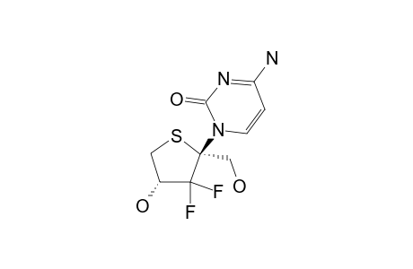 4-AMINO-1-[(4R)-3,3-DIFLUORO-4-HYDROXY-2-HYDROXYMETHYL-TETRAHYDRO-THIOPHEN-2-YL]-1H-PYRIMIDIN-2-ONE