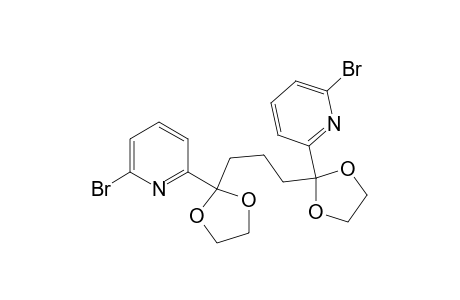 2-Bromanyl-6-[2-[3-[2-(6-bromanylpyridin-2-yl)-1,3-dioxolan-2-yl]propyl]-1,3-dioxolan-2-yl]pyridine
