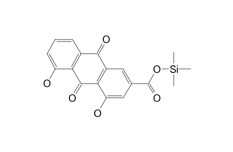 4,5-Dihydroxy-9,10-dioxo-9,10-dihydroanthracene-2-carboxylic acid, tms derivative