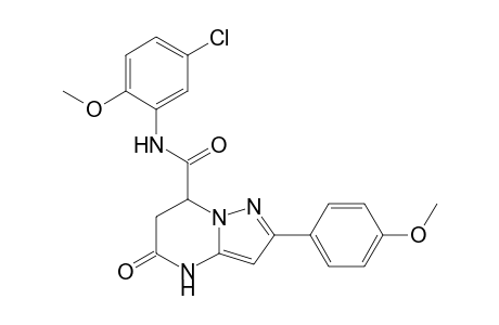 N-(5-Chloro-2-methoxyphenyl)-2-(4-methoxyphenyl)-5-oxo-4,5,6,7-tetrahydropyrazolo[1,5-a]pyrimidine-7-carboxamide