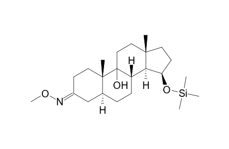 15.BETA.-[(TRIMETHYLSILYL)OXY]-5.ALPHA.-ANDROSTANE-9-OL-3-ONE-3-(O-METHYLOXIME)