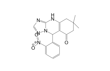 6,6-Dimethyl-9-(2-nitrophenyl)-1,5,7,9-tetrahydro-[1,2,4]triazolo[5,1-b]quinazolin-8-one