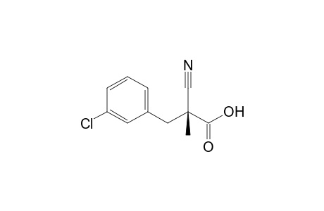(R)-2-Cyano-2-methyl-3-(3'-chlorophenyl)propanoic acid