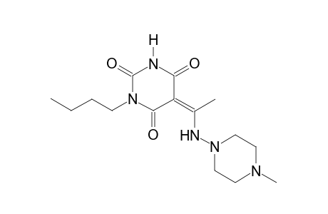 (5Z)-1-butyl-5-{1-[(4-methyl-1-piperazinyl)amino]ethylidene}-2,4,6(1H,3H,5H)-pyrimidinetrione