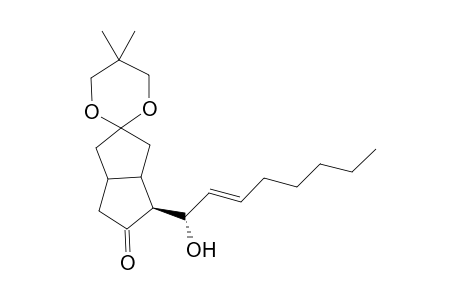 (1S*)-Tetrahydro-4'-(1"-hydroxy-2"-octenyl)-5,5-dimethylspiro[1,3-dioxane-2,2'-(1'H)-pentalen]-5'(3'H)-one