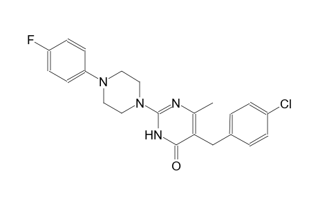 5-(4-chlorobenzyl)-2-[4-(4-fluorophenyl)-1-piperazinyl]-6-methyl-4(3H)-pyrimidinone