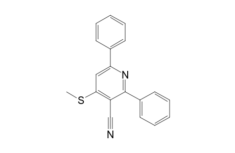 3-Pyridinecarbonitrile, 4-(methylthio)-2,6-diphenyl-