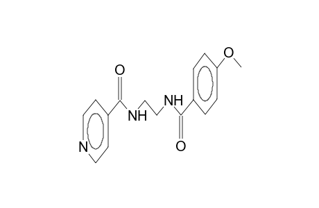 N-[2-(4-methoxybenzoylamino)ethyl]pyridine-4-carboxamide