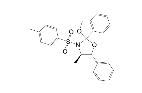(2RS,4R,5R)-2-Methoxy-2,5-diphenyl-3-(4-methylbenzenesulfonyl)-4-methyl-1,3-oxazolidine