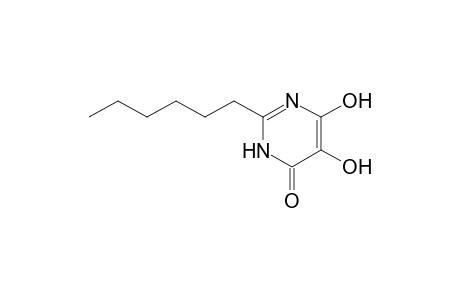 4(3H)-pyrimidinone, 2-hexyl-5,6-dihydroxy-