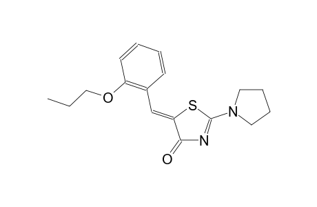 (5Z)-5-(2-propoxybenzylidene)-2-(1-pyrrolidinyl)-1,3-thiazol-4(5H)-one