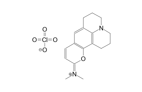 N-methyl-N-(2,3,6,7-tetrahydro-1H,5H,11H-pyrano[2,3-f]pyrido[3,2,1-ij]quinolin-11-ylidene)methanaminium perchlorate