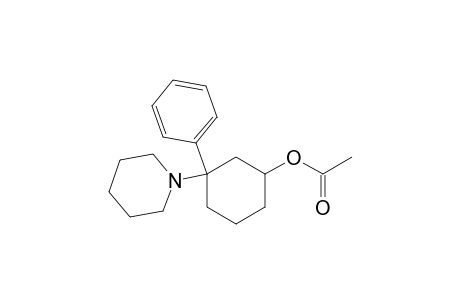 1-(1-phenyl-3-acetoxycyclohexyl)piperidine