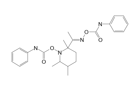 METHYL-(2,5,6-TRIMETHYL-1-N-PHENYLCARBAMOYLOXYPIPERID-2-YL)-KETON-O,N-PHENYLCARBAMOYLOXIME