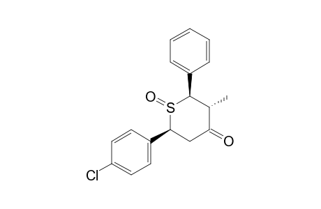 3-METHYL-1-OXO-2-PHENYL-6-(4-CHLOROPHENYL)-TETRAHYDROTHIOPYRAN-4-ONE