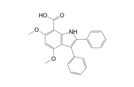 4,6-Dimethoxy-2,3-diphenylindole-7-carboxylic acid