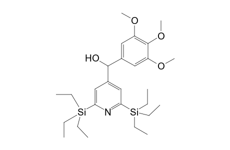 (2,6-bis(triethylsilyl)pyridin-4-yl)(3,4,5-trimethoxyphenyl)methanol