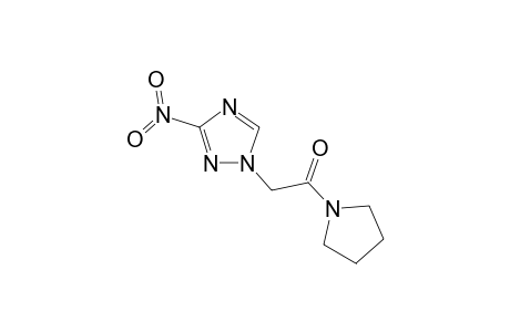2-(3-nitro-1,2,4-triazol-1-yl)-1-(1-pyrrolidinyl)ethanone