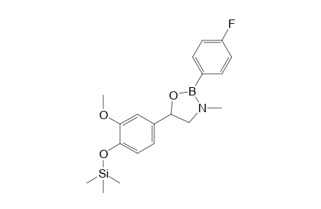 2-(4-fluorophenyl)-5-(3-methoxy-4-(trimethylsilyloxy)phenyl)-3-methyl-1,3,2-oxazaborolidine