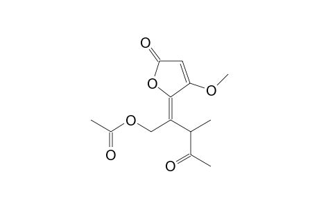 5-(1-Acetoxymethyl-2-methyl-3-oxo-(Z)-butylidene)-4-methoxy-2,5-dihydro-2-furanone