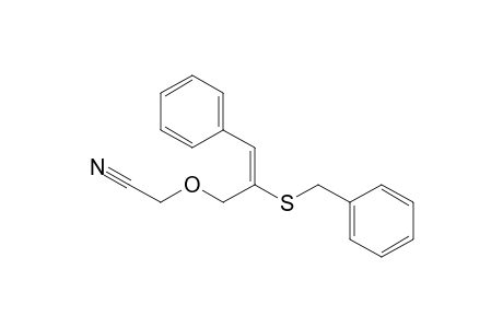 2-(Benzylthio)-1-(phenyl)propen-3-yl cyanomethyl ether
