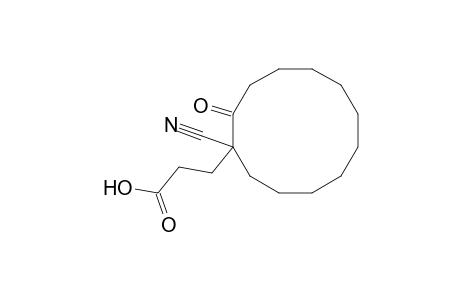 Cyclododecanepropanoic acid, 1-cyano-2-oxo-