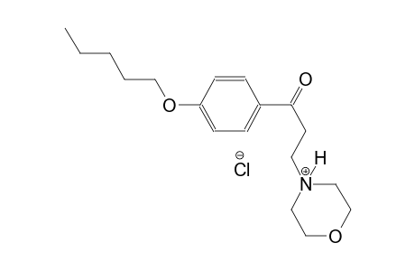 morpholinium, 4-[3-oxo-3-[4-(pentyloxy)phenyl]propyl]-, chloride