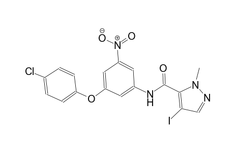 N-[3-(4-chlorophenoxy)-5-nitrophenyl]-4-iodo-1-methyl-1H-pyrazole-5-carboxamide