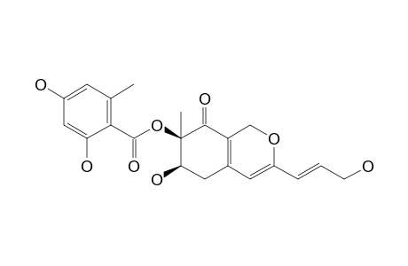 2,4-dihydroxy-6-methyl-benzoic acid [(6R,7R)-6-hydroxy-3-[(E)-3-hydroxyprop-1-enyl]-8-keto-7-methyl-5,6-dihydro-1H-isochromen-7-yl] ester
