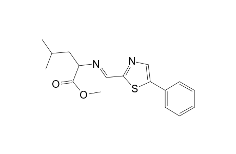 DL-Leucine, N-[(5-phenyl-2-thiazolyl)methylene]-, methyl ester