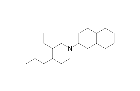 Piperidine, 1-(decahydro-2-naphthalenyl)-3-ethyl-4-propyl-