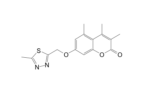 2H-1-Benzopyran-2-one, 3,4,5-trimethyl-7-[(5-methyl-1,3,4-thiadiazol-2-yl)methoxy]-