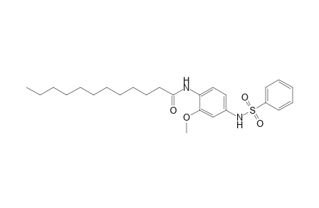 Dodecanamide, N-[2-methoxy-4-[(phenylsulfonyl)amino]phenyl]-