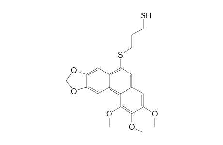 1-Propanethiol, 3-[(1,2,3-trimethoxyphenanthro[2,3-d][1,3]dioxol-6-yl)thio]-