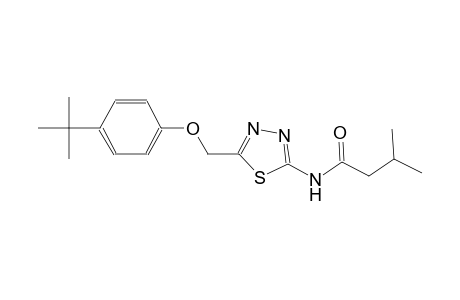 butanamide, N-[5-[[4-(1,1-dimethylethyl)phenoxy]methyl]-1,3,4-thiadiazol-2-yl]-3-methyl-