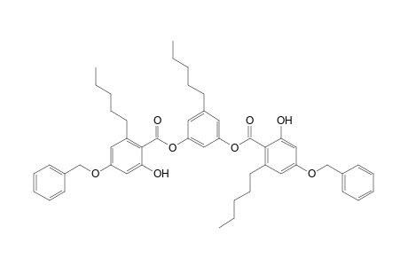 5'-pentylbenzene-1',3'-diyl bis(4-benzyloxy-2-hydroxy-6-pentylbenzoate)