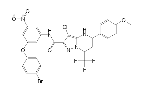 N-[3-(4-bromophenoxy)-5-nitrophenyl]-3-chloro-5-(4-methoxyphenyl)-7-(trifluoromethyl)-4,5,6,7-tetrahydropyrazolo[1,5-a]pyrimidine-2-carboxamide