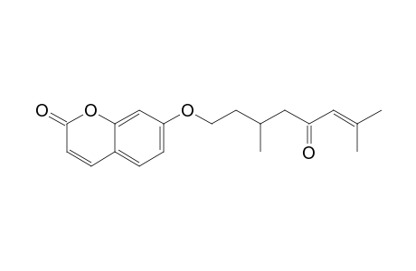 7-(3,7-DIMETHYL-5-OXOOCT-6-ENYLOXY)-COUMARIN