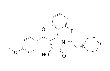 2H-pyrrol-2-one, 5-(2-fluorophenyl)-1,5-dihydro-3-hydroxy-4-(4-methoxybenzoyl)-1-[2-(4-morpholinyl)ethyl]-