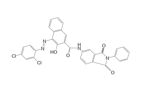 4-[(2,4-DICHLOROPHENYL)AZO]-N-(1,3-DIOXO-2-PHENYL-5-ISOINDOLINYL)-3-HYDROXY-2-NAPHTHAMIDE
