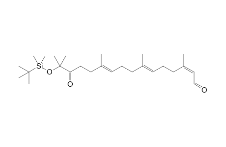 15-tert-Butyldimethylsiloxy-3,7,11,15-tetramethyl-2E,6E,10E-hexadecatriene-14-one-1-nal