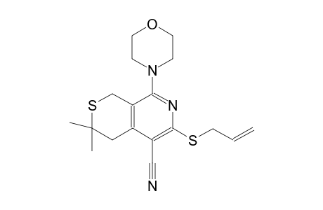 6-(allylsulfanyl)-3,3-dimethyl-8-(4-morpholinyl)-3,4-dihydro-1H-thiino[3,4-c]pyridine-5-carbonitrile