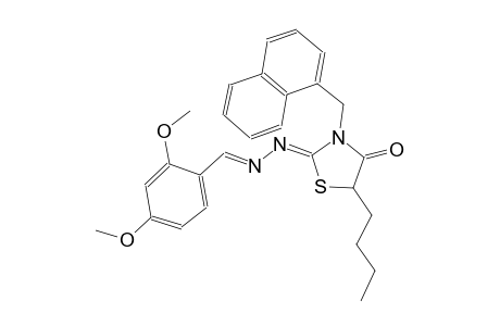 2,4-dimethoxybenzaldehyde [(2Z)-5-butyl-3-(1-naphthylmethyl)-4-oxo-1,3-thiazolidin-2-ylidene]hydrazone