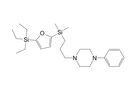 2-{[3-(4-Phenylpiperazino)propyl]dimethylsilyl}-5-triethylsilylfuran